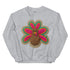 Faux Crochet Thanksgiving Turkey Sweatshirt