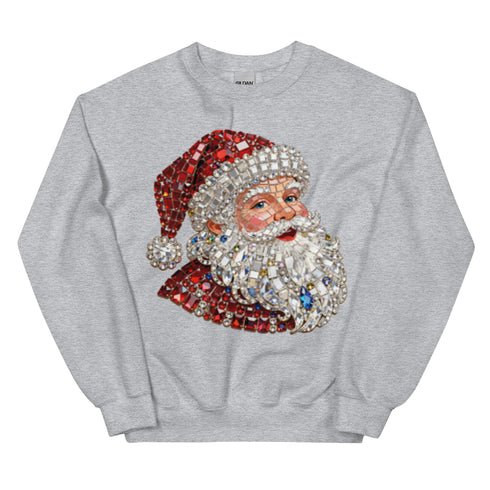 Rhinestone Santa Sweatshirt,