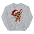 Faux Yarn Reindeer Crewneck
