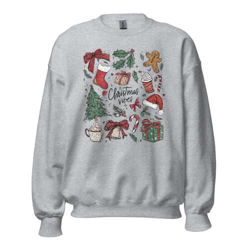 Christmas Vibes Doodles Sweatshirt