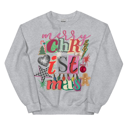 Merry Christmas Preppy Crewneck