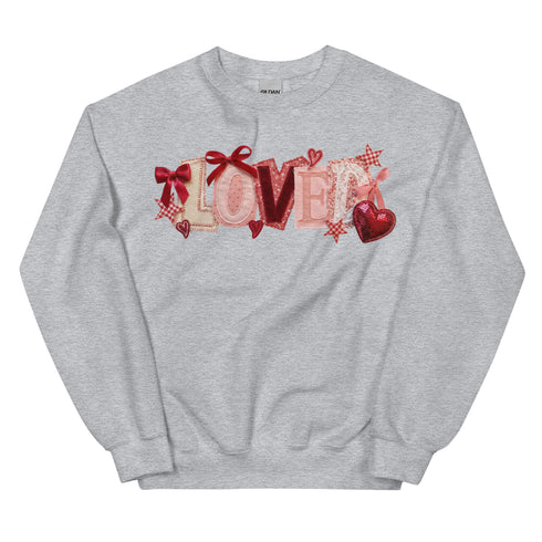 Loved Faux Quilt Crewneck