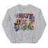 Love Like Jesus Faux Quilt Crewneck