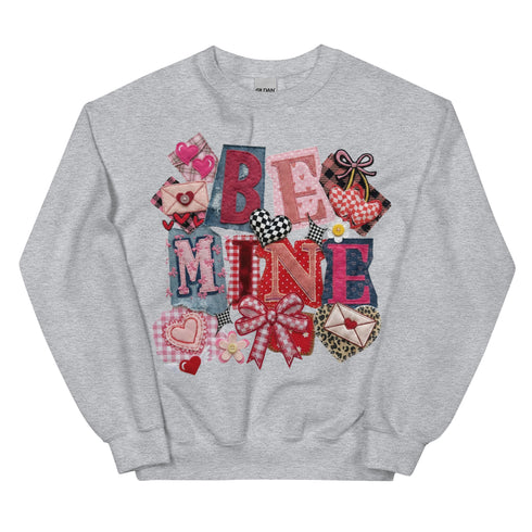 Be Mine Faux Quilt Sweatshirt