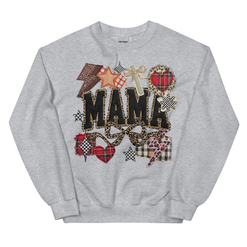 MAma Faux Quilt Sweatshirt