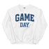 Game Day Royal Blue Plaid Football Sweatshirt