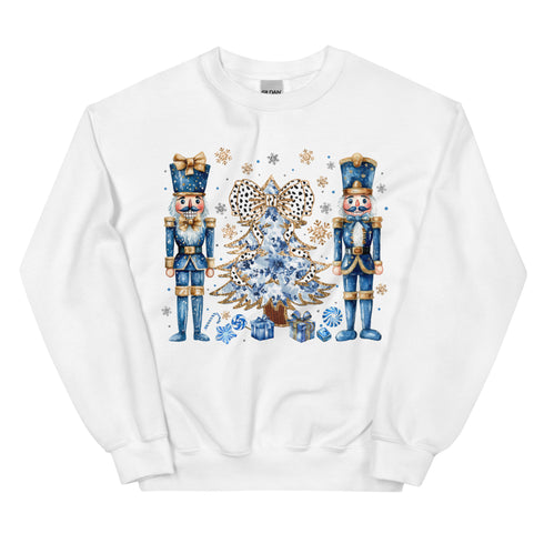 Blue Nutcracker Christmas Sweatshirt