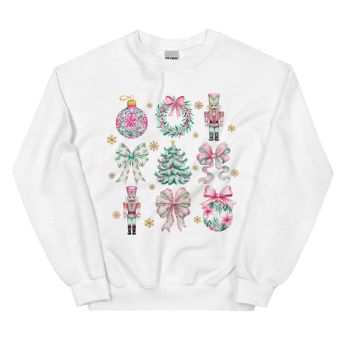 Pink and Green Christmas Doodle