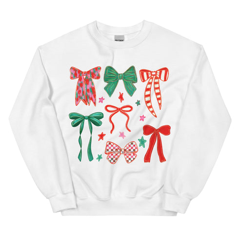 Christmas Coquette Bow Sweatshirt