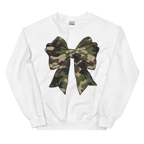Camo Bow Crewneck