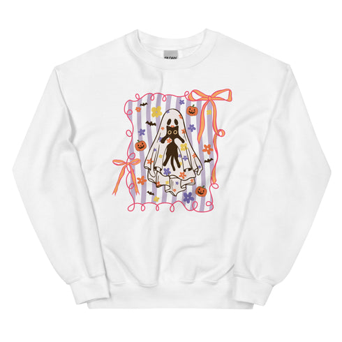 Kitty & Ghost Hugs Halloween Sweatshirt