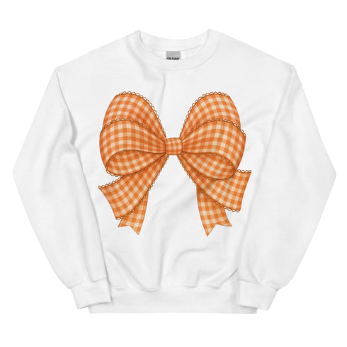 Plaid Fall Bow Sweatshirt