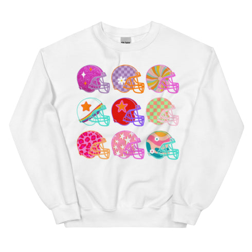 Football Coquette Helmet Sweatshirt