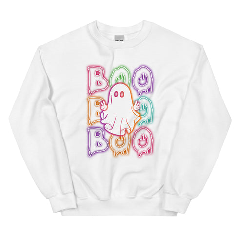 Neon Boo Ghost Sweatshirt