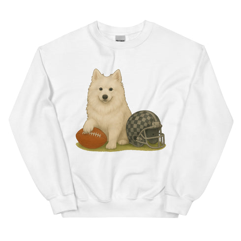 American Eskimo Football Sweatshirt