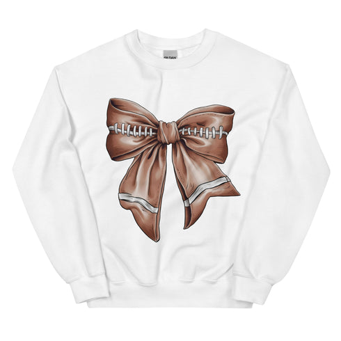 Football Bow Crewneck