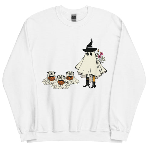 Witch and her Pups Crewneck