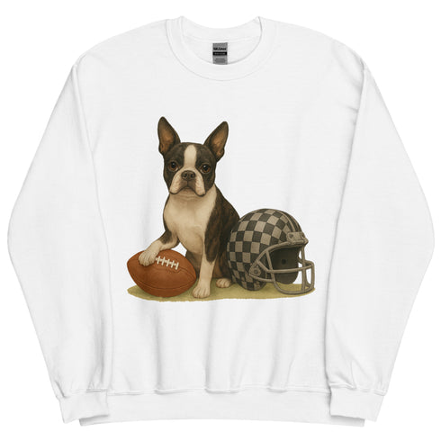 Boston Terrier Football Sweatshirt