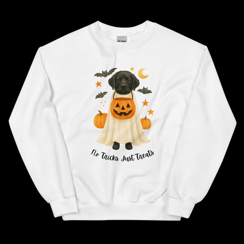 Black Labrador No Tricks Just Treats Crewneck
