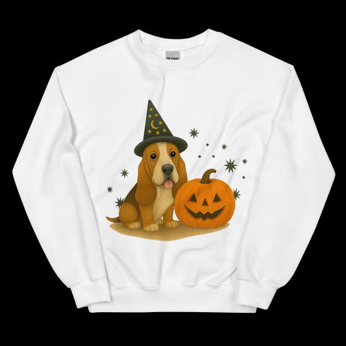 Basset Hound Halloween Witchy Dogs Sweatshirt