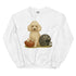 White Poodle Football Sweatshirt