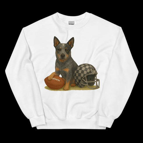 Blue Heeler Football Sweatshirt