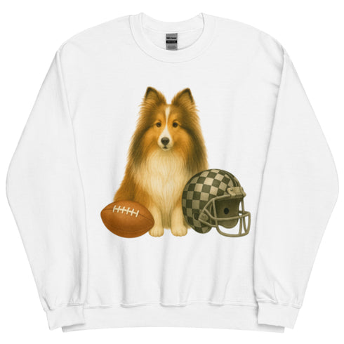 Sheltie Football Dog Sweatshirt
