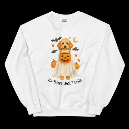 Golden doodle No Tricks Just Treats Crewneck