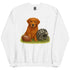 Red Golden Retriever Football Crewneck