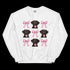 Chocolate Lab with Bows Sweatshirt