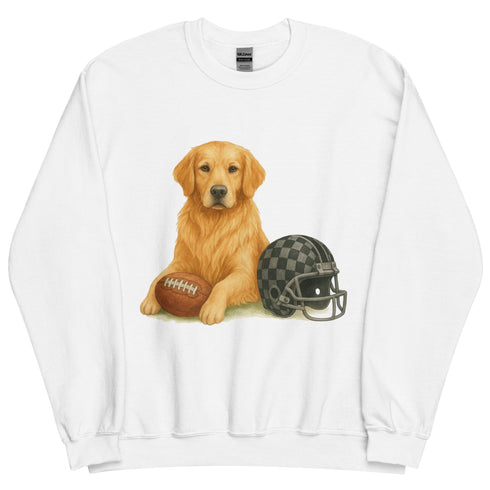 Golden Retriever Football Sweatshirt
