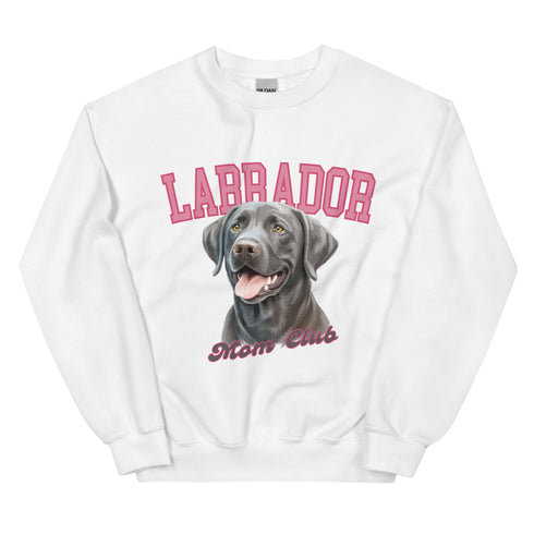 Silver Labrador Dog Mom Club Sweatshirt