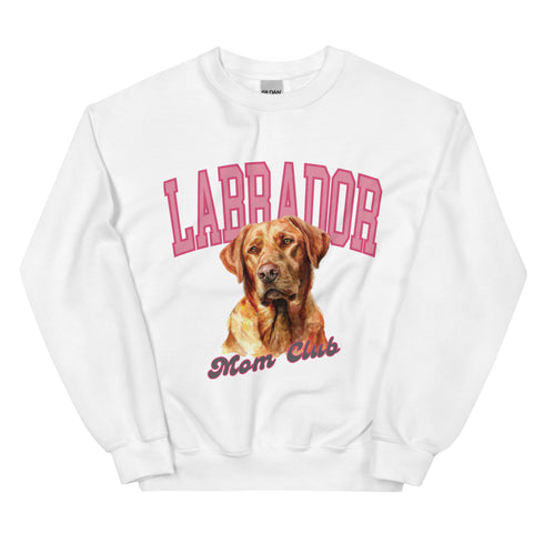 Red Lab Dog Mom Club Sweatshirt