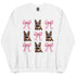 German Shepherd with Bows Sweatshirt