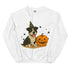Black and White Pitbull Halloween Witchy Dogs Sweatshirt