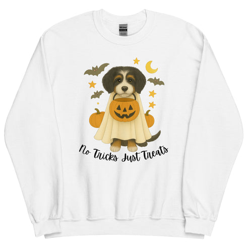 Aussiedoodle No Tricks Halloween Crewneck