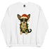 Christmas Black and White Chihuahua Crewneck
