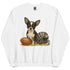 Chihuahua Black and White Football Sweatshirt