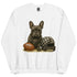 Black French Bulldog Football Sweatshirt