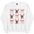 French Bulldog with Bows Sweatshirt