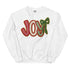 Joy Faux Crochet Christmas Crewneck