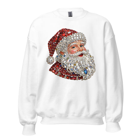 Rhinestone Santa Sweatshirt,