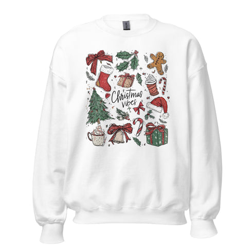 Christmas Vibes Doodles Sweatshirt