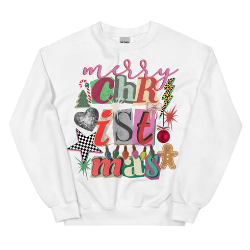 Merry Christmas Preppy Crewneck