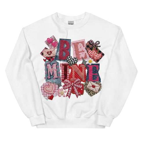 Be Mine Faux Quilt Sweatshirt