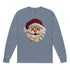 Faux Crochet Yarn Jolly Santa Comfort Colors Long Sleeve