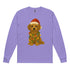 Christmas Golden Doodle Long sleeve Comfort Colors Shirt