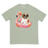 St. Bernard Flamingo Float Dog Shirt