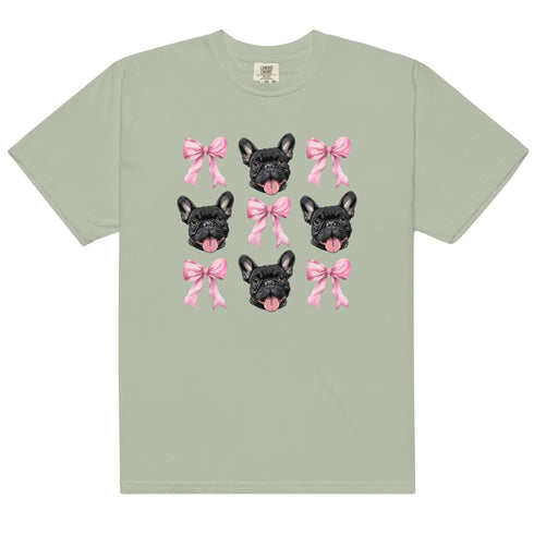 Black French Bulldog with bows Shirt
