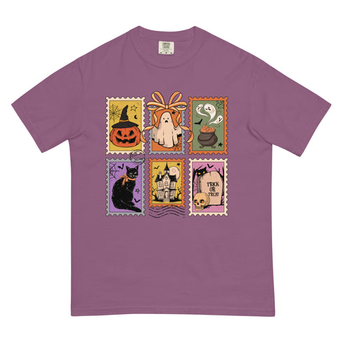 Spooky Stamps Halloween Comfort Colors Shirt